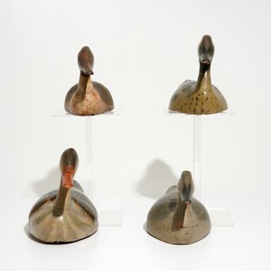 A set of four painted wood decoy ducks, 19th C. — 照片 4