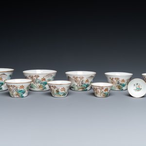 A set of nine Chinese nesting bowls, Daoguang mark, 20th C. — photo 2