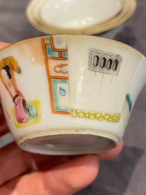 A set of seven Chinese famille rose nesting bowls with narrative design, Daoguang — photo 11
