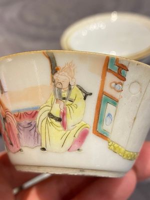 A set of seven Chinese famille rose nesting bowls with narrative design, Daoguang — photo 16