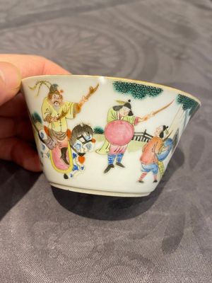 A set of seven Chinese famille rose nesting bowls with narrative design, Daoguang — photo 2