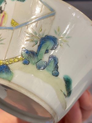 A set of seven Chinese famille rose nesting bowls with narrative design, Daoguang — photo 32