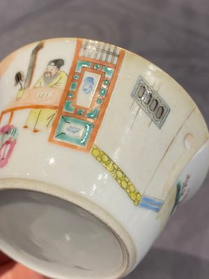 A set of seven Chinese famille rose nesting bowls with narrative design, Daoguang — foto 25