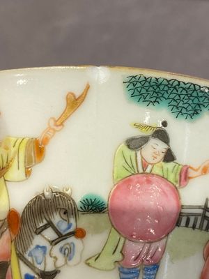 A set of seven Chinese famille rose nesting bowls with narrative design, Daoguang — foto 33