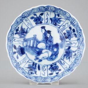 A set of six Chinese blue and white cups and saucers, Kangxi — photo 3