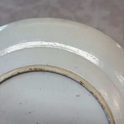 A set of six Chinese Canton famille verte plates with narrative design — photo 11