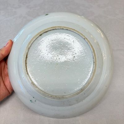 A set of six Chinese Canton famille verte plates with narrative design — photo 20