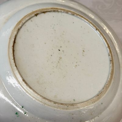 A set of six Chinese Canton famille verte plates with narrative design — photo 23