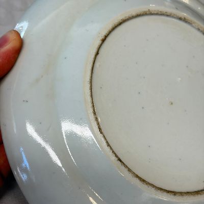 A set of six Chinese Canton famille verte plates with narrative design — photo 44