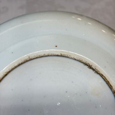 A set of six Chinese Canton famille verte plates with narrative design — photo 45