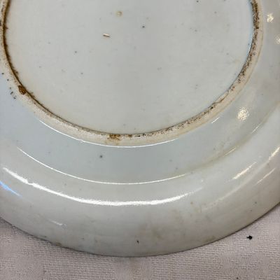 A set of six Chinese Canton famille verte plates with narrative design — photo 58
