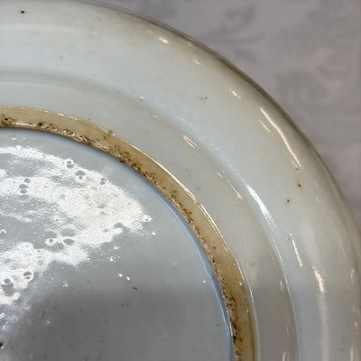 A set of six Chinese Canton famille verte plates with narrative design — photo 68