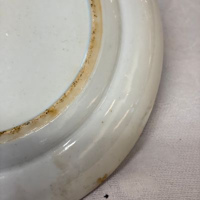 A set of six Chinese Canton famille verte plates with narrative design — photo 69