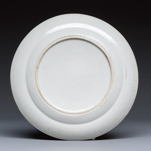 A set of six Chinese Canton famille verte plates with narrative design — photo 13