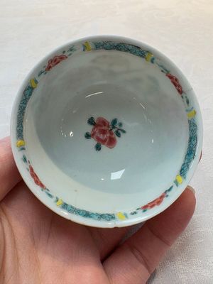 A set of six Chinese famille rose 'birds among flowering branches' cups and saucers, Yongzheng/Qianlong — photo 29