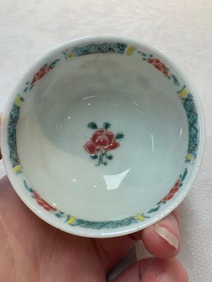 A set of six Chinese famille rose 'birds among flowering branches' cups and saucers, Yongzheng/Qianlong — photo 35