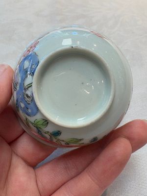 A set of six Chinese famille rose 'birds among flowering branches' cups and saucers, Yongzheng/Qianlong — photo 36