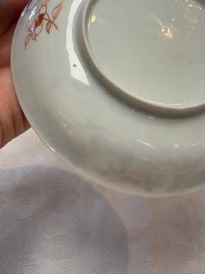 A set of six Chinese famille rose 'birds among flowering branches' cups and saucers, Yongzheng/Qianlong — photo 39