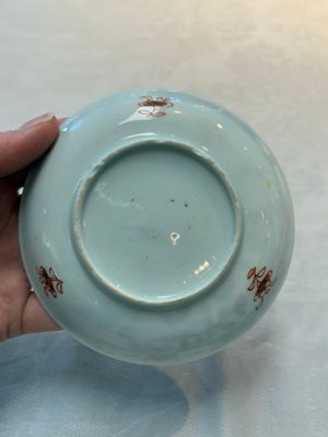 A set of six Chinese famille rose 'birds among flowering branches' cups and saucers, Yongzheng/Qianlong — photo 41