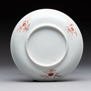 A set of six Chinese famille rose 'birds among flowering branches' cups and saucers, Yongzheng/Qianlong — photo 4
