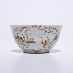 A set of six Chinese famille rose export Meissen-style cups and saucers, Qianlong — 照片 4