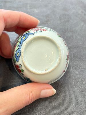 A set of six Chinese famille rose 'peacock' cups and saucers, Yongzheng — photo 18