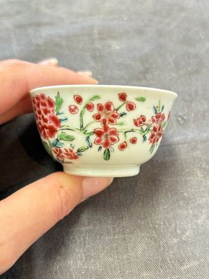 A set of six Chinese famille rose 'peacock' cups and saucers, Yongzheng — photo 21