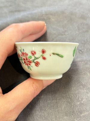 A set of six Chinese famille rose 'peacock' cups and saucers, Yongzheng — photo 22