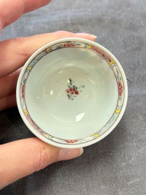 A set of six Chinese famille rose 'peacock' cups and saucers, Yongzheng — photo 23