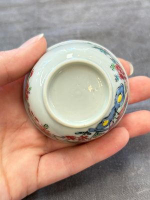 A set of six Chinese famille rose 'peacock' cups and saucers, Yongzheng — photo 24