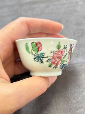 A set of six Chinese famille rose 'peacock' cups and saucers, Yongzheng — photo 25