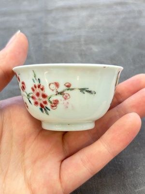A set of six Chinese famille rose 'peacock' cups and saucers, Yongzheng — photo 34