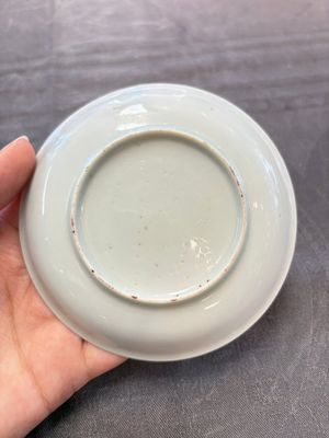 A set of six Chinese famille rose 'peacock' cups and saucers, Yongzheng — photo 4