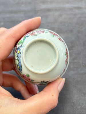 A set of six Chinese famille rose 'peacock' cups and saucers, Yongzheng — photo 48