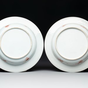 A set of six Chinese famille rose 'pheasants' plates, Yongzheng — 照片 3