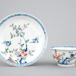 A set of six Chinese famille verte cups and five saucers, Kangxi, 18th C. — 照片 2
