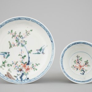 A set of six Chinese famille verte cups and five saucers, Kangxi, 18th C. — 照片 3