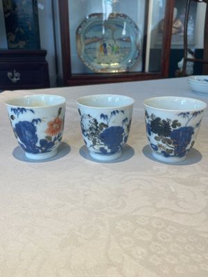 A set of six Chinese Imari-style cups and saucers from the Nanking cargo, Qianlong — photo 25