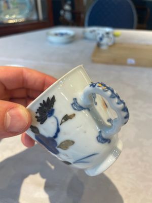 A set of six Chinese Imari-style cups and saucers from the Nanking cargo, Qianlong — photo 50