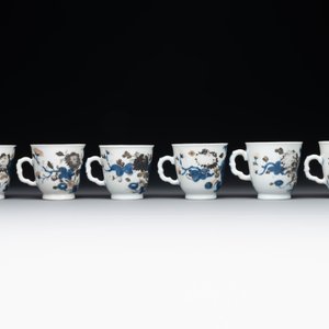 A set of six Chinese Imari-style cups and saucers from the Nanking cargo, Qianlong — photo 5