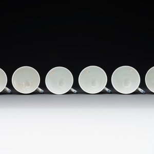 A set of six Chinese Imari-style cups and saucers from the Nanking cargo, Qianlong — photo 6