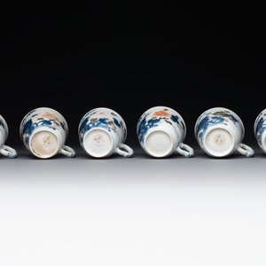 A set of six Chinese Imari-style cups and saucers from the Nanking cargo, Qianlong — photo 7