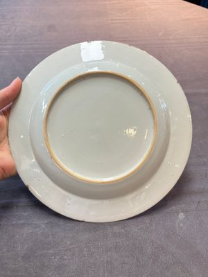 A set of six Chinese Meissen-style export plates with a harbour scene, Qianlong — photo 2