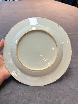 A set of six Chinese Meissen-style export plates with a harbour scene, Qianlong — photo 4