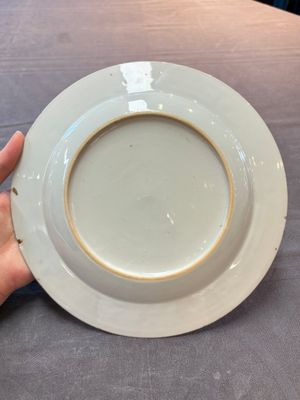 A set of six Chinese Meissen-style export plates with a harbour scene, Qianlong — photo 6