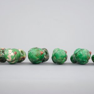A set of six Chinese sancai pottery figures of parrots, late Qing Dynasty — photo 7