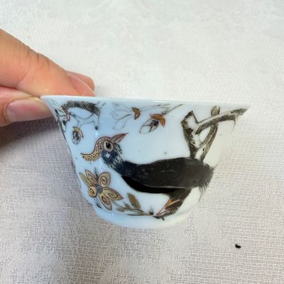 A set of six Chinese silver and gilt-decorated 'Pheasants Among Flowering Branches' tea bowls and saucers — photo 20
