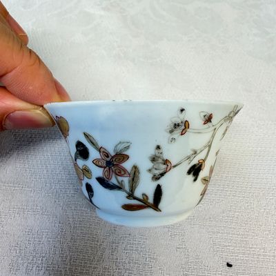 A set of six Chinese silver and gilt-decorated 'Pheasants Among Flowering Branches' tea bowls and saucers — photo 28