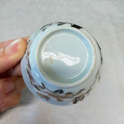 A set of six Chinese silver and gilt-decorated 'Pheasants Among Flowering Branches' tea bowls and saucers — photo 31