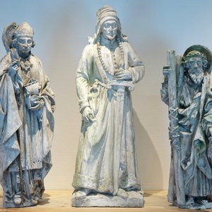 A set of three 80 cm plaster casts, 19/20th C., Bruges — 照片 1